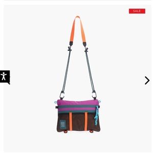 NWT - Topo Designs Mountain Accessory Shoulder Bag (Khaki / Grape)